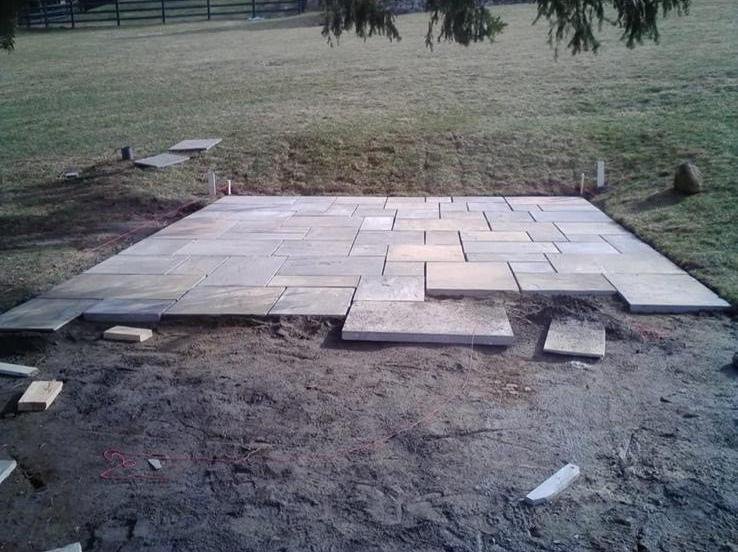Bluestone patio installation by Tigre General Construction, Dutchess County NY