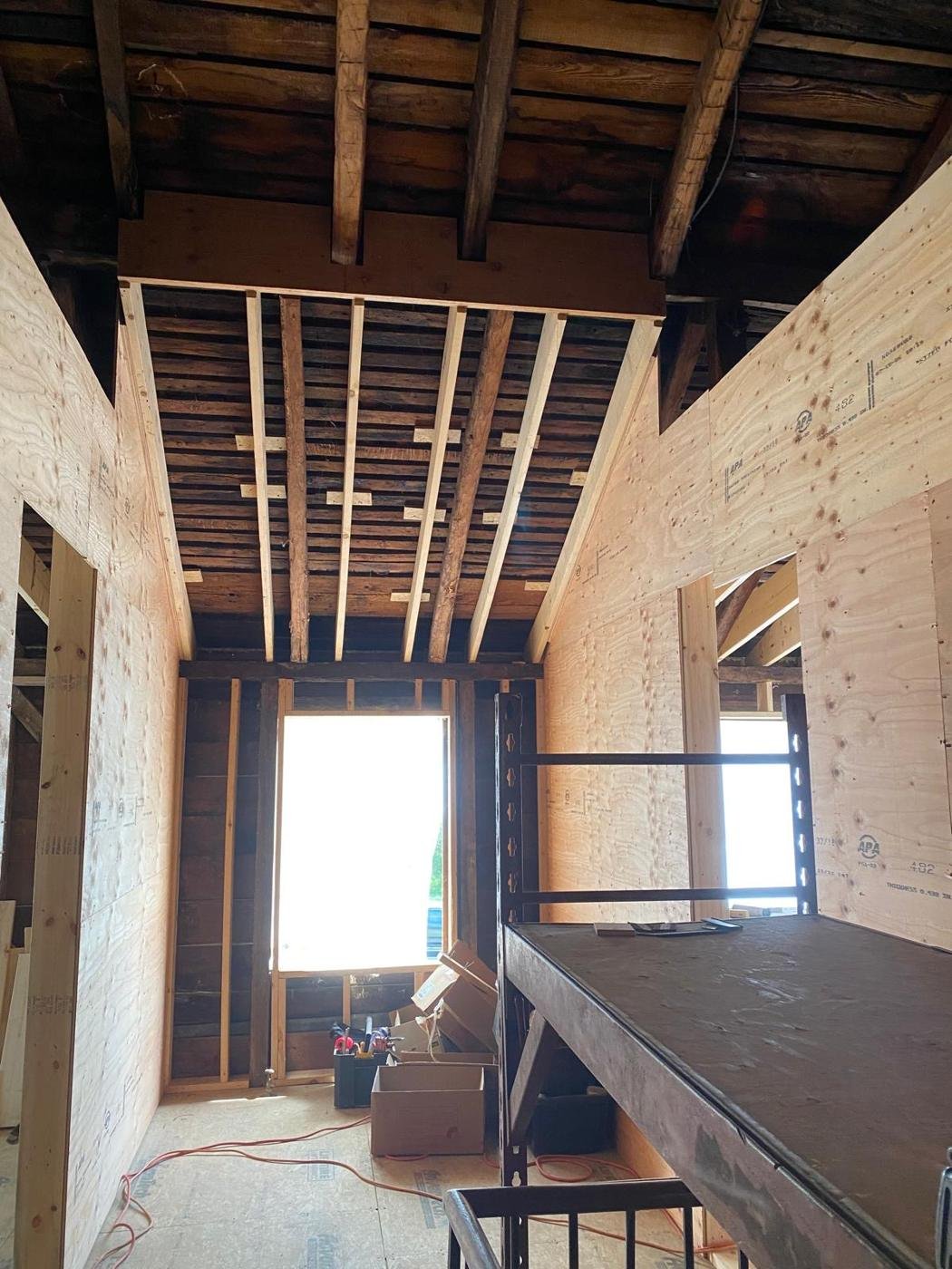 Interior renovation, new framing by Tigre General Construction, Dutchess County NY