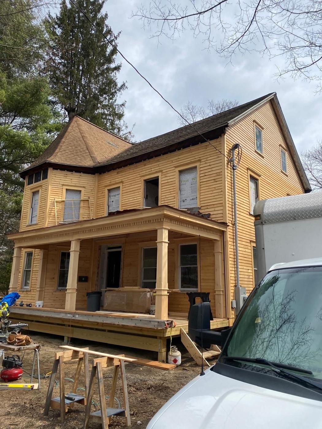 Victorian home porch rebuild